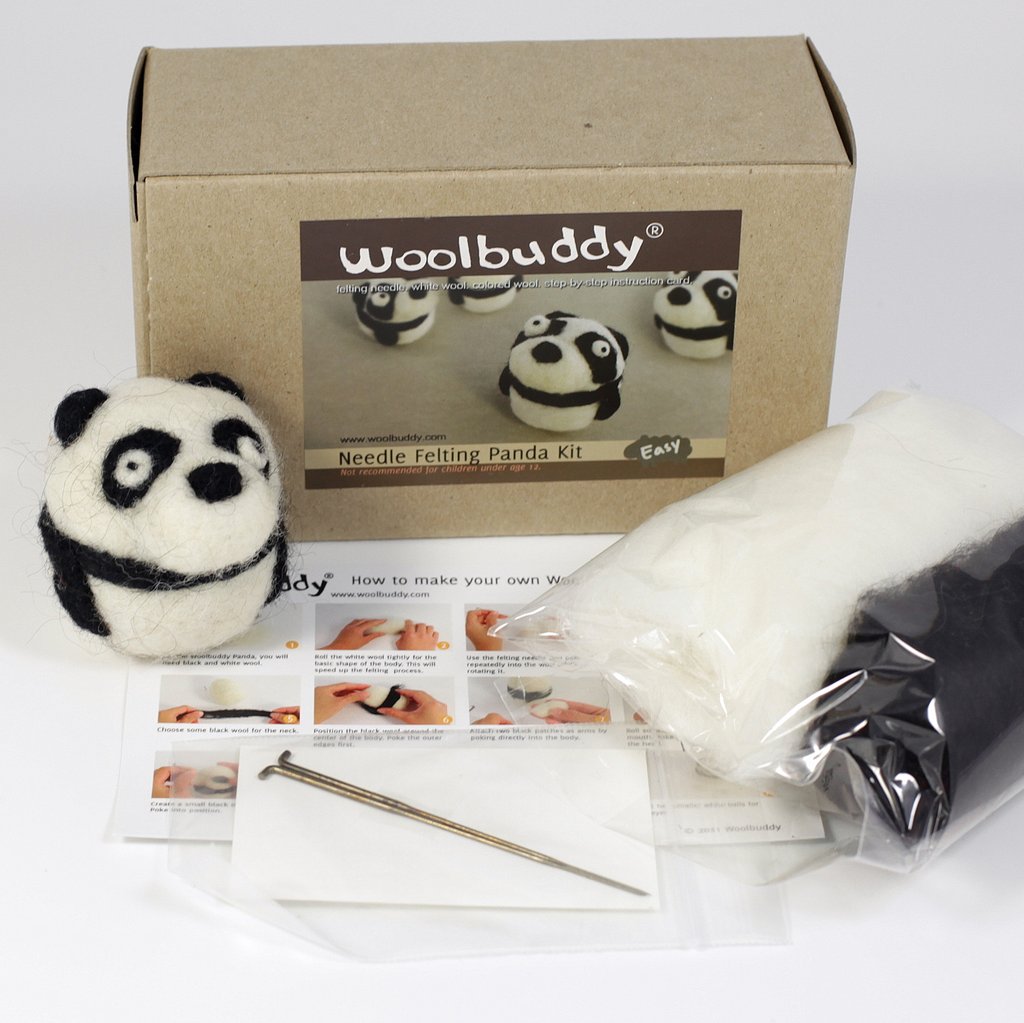 Woolbuddy Needle Felting Zebra Kit