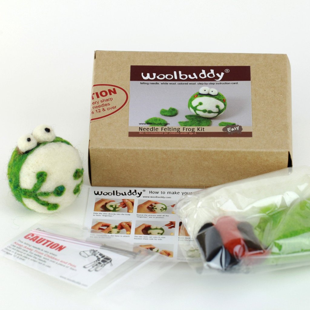 Wholesale Frog Wool Felt Needle Felting Kit with Instructions