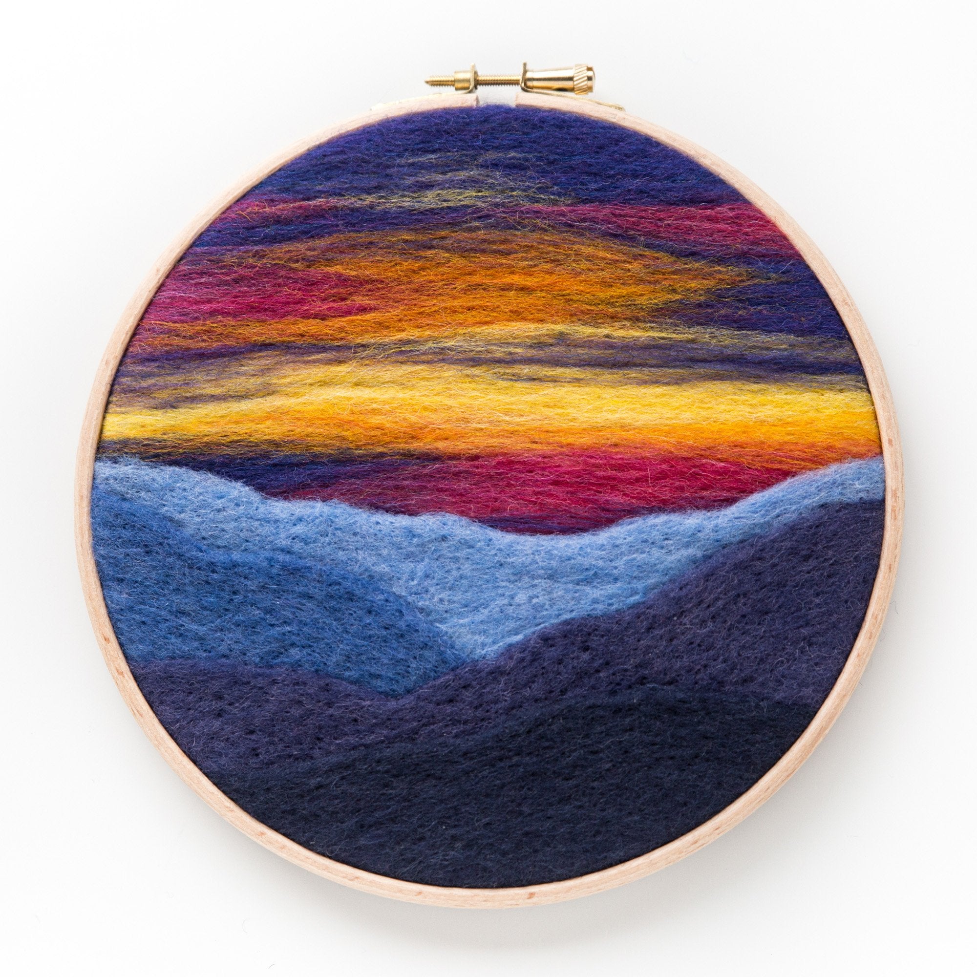 Mountain Sunset Needle Felting Kit – Zeilinger Wool Company